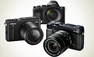 Zoom sur trois appareils compacts hybrides.
